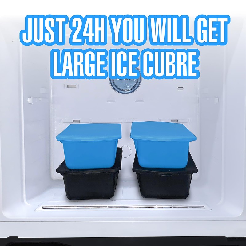 SILKORA - Extra Large Ice block Mold, Shape 2,5 Lbs