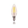 Satco S29877 Candelabra Bulb in Light Finish, Clear