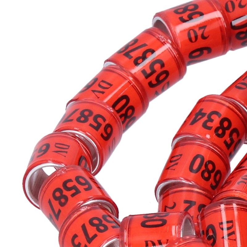100Pcs 8mm Pigeon Leg Bands Aluminum Alloy Non Competition Recognizable