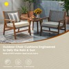 Favoyard Patio Chair Square Cushions Set of 2, Beige, 22