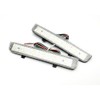 2x Clear Lens Rear Bumper Reflector LED Fog Tail Stop