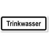 Drinking Water Sticker 15 x 5 cm (Weatherproof)