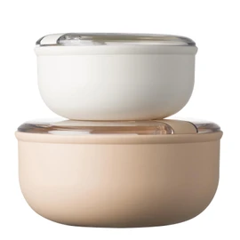 omada Design - Set of 2 0.75L & 1.8L Round Food Containers