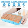 SlowTon Bandejas de Silicona para Congelador Hielo y Sopa, 2/4
