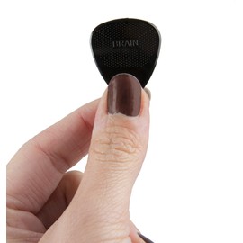 D'Andrea Snarling Dog Brain Nylon Guitar Picks 12 Pack with Tin Box (Black, 0.88mm)