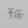 Unxuey M4 Rivet Nuts Aluminium Alloy Knurled Flat Head Rivet