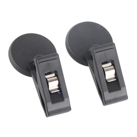 Car Windshield Ticket Holder Car Sun Visor Parking Permit Car Ticket Holder Sucker Clamp Parking Ticket Holder with Suction Cup (Black)