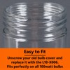 2 Pack Glass Globe Light Bulb Cover for Walk in