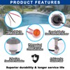 DELEYAPARS 520736 Flow Switch with 3 Wires (Black/White/red) for Pentair