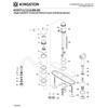Kingston Brass KS1572BLBS Heritage Single-Handle 8" Centerset Kitchen Faucet with