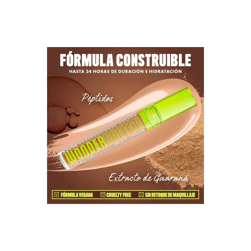 NYX PMU Wonder Snatch, Corrector Líquido para Rostro, 3 ml