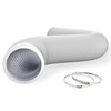 Flehomo 4Inch 25Ft Aluminum Ducting, Flexible Heavy Duty 4 Layer