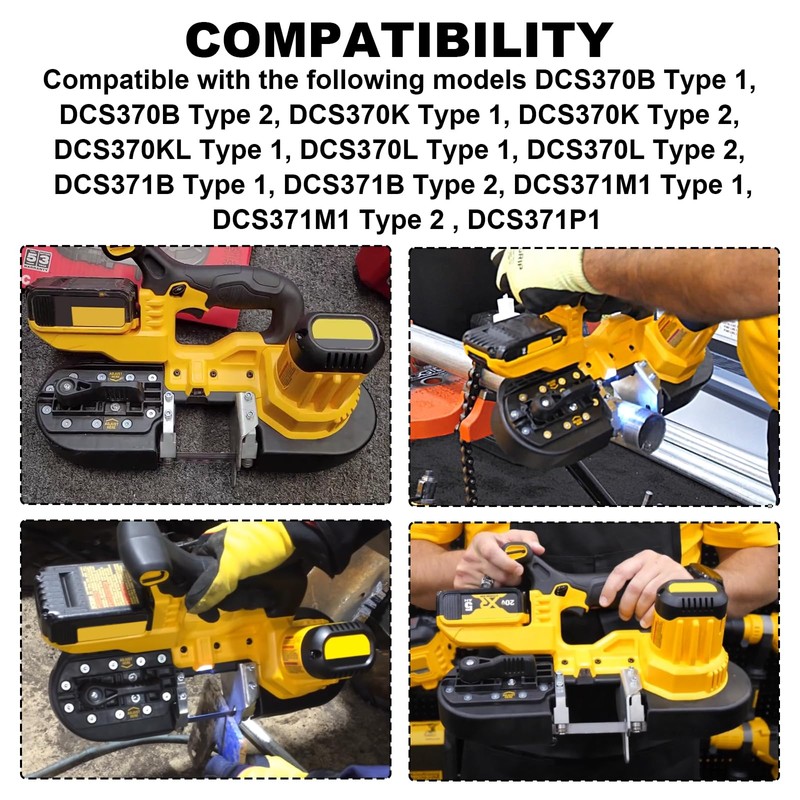 Aillsa 5140103-20 Tire(2 pcs) for DeWalt Band Saw DCS370L DCS370B