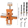 Cabinet Door Installation Jig, 2-in-1 Mounting Tool with Adjustable Positioner,