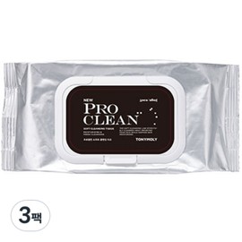 Tony Moly ProClean Soft Cleansing Tissue, 50 sheets, 3 pcs / 토니모리 프로클린 소프트 클렌징 티슈, 50매입, 3개
