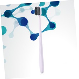 FOMIYES Bristle Toothbrushes Ergonomic Handle for Complete Oral Care -nano Soft Bristles for Teeth Cleaning Black Hair White Handle