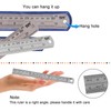 GSDOXLE Metal Ruler Set,Measuring Tools Inches and Centimeters,Metric Rulers 12