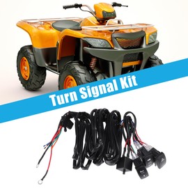 X AUTOHAUX Universal ATV UTV Turn Signal Kit Horn Flasher Relay Kit for Polaris for Kawasaki for Arctic Cat SXS ATV UTV Golf Cart Street Legal Kit Blinker Kit