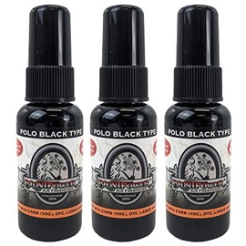 BluntPower 1.5oz High Concentrated Air Freshener, 3 Packs (Polo Black Type)