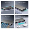 10 Port 2.5GB Unmanaged Ethernet Switch with 8* 2.5G Base-T