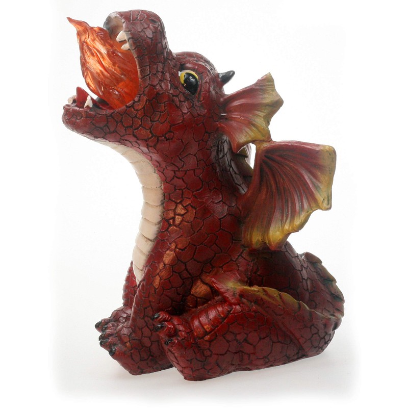 Dylan The Dragon 20cms Tall Light up Solar garden statue