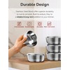 Plainhouse Korean Stainless Steel Rice Serving Bowls with Covers, Set