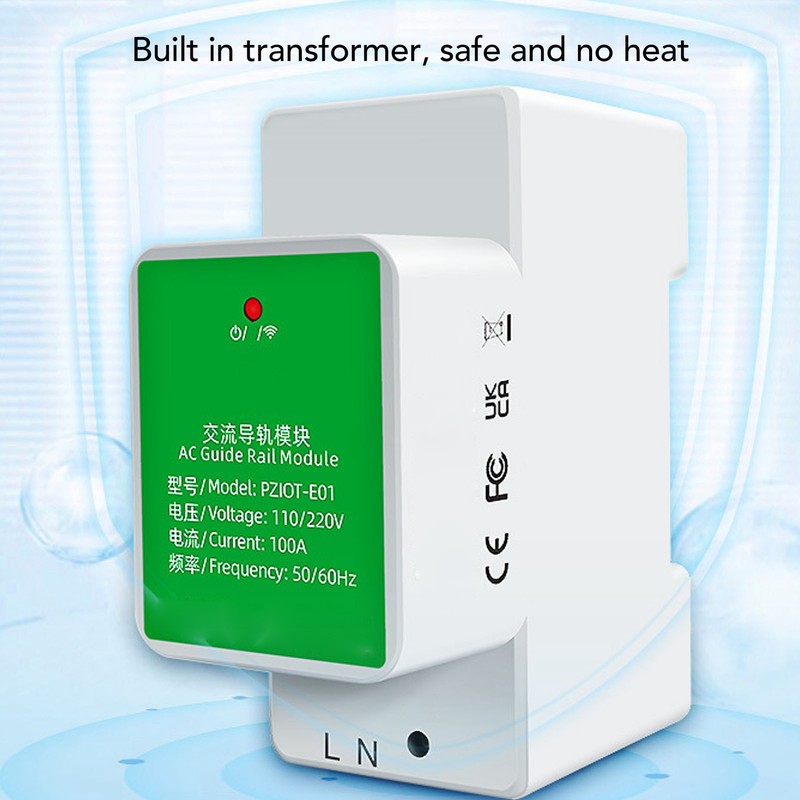Peacefair Smart Energy Monitor Multifunctional DIN Rail Remote Control WiFi