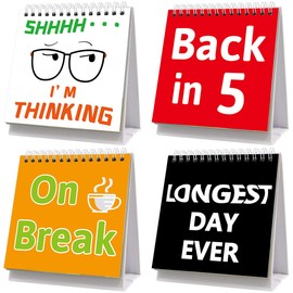 Fancy Land Funny Desk Signs 30 Different Fun and Flip-Over Messages for Office Desk Accessories