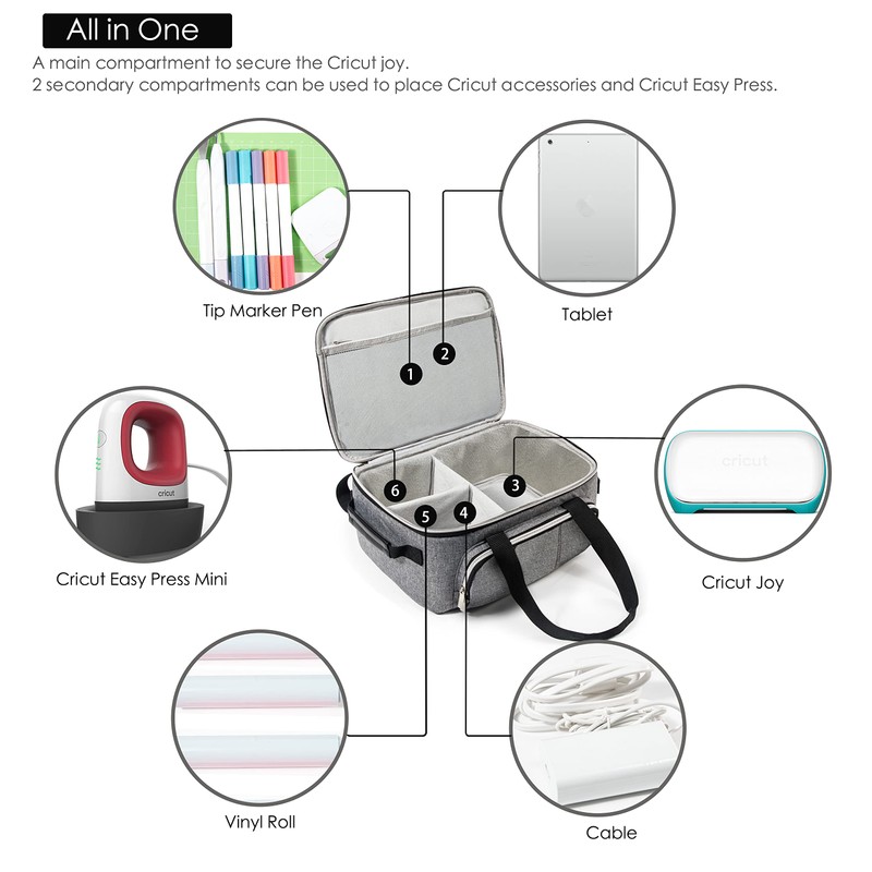 VIGEGARI Cricut Carry Case Compatible with Cricut Easy Press Mini,