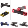 Motorcycle 7/8" CNC Hand Grips Aluminum Rubber Gel Handlebar for