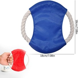 mohito Hund Fliegende Scheibe 3PCS Haustier Frisbee Reine Baumwolle Ungiftig und geschmacklos Hundespielzeug Frisbee Scheibe Hund Haustier Frisbee für Hundetraining Blau Gelb Rot