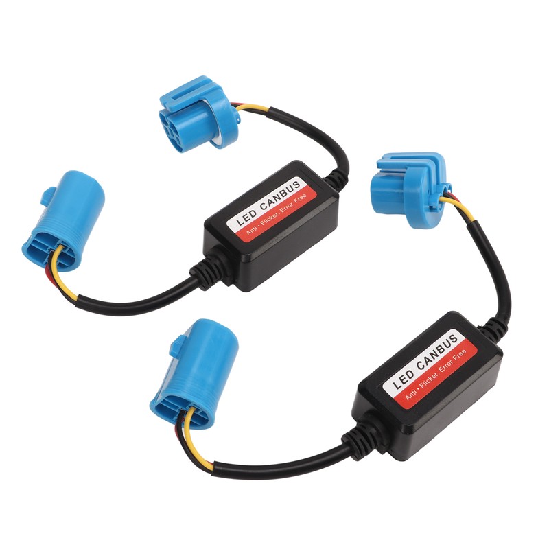 2Pcs Headlight Decoder 9007 HB5 Plug 12V DC Error Anti