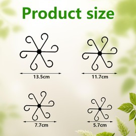 QIYUDA 12 PCS Plant Stem Support, Reusable Stem Holder, Different Sizes Plant Support Ring
