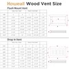4x10 Inch Oak Floor Register - Flush Mount Vent with