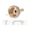 sourcing map Brass Barb Hose Fitting Connector Adapter 6mm Barbed