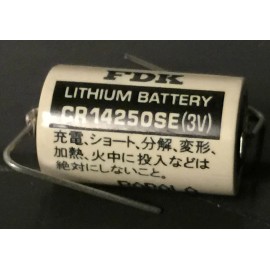 Sanyo FDK Brand New Sanyo FDK CR14250SE 3V Lithium Battery w/ Solder Pins,  Japan Made