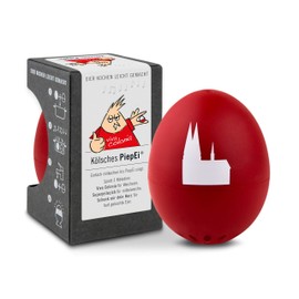 Kölsches PiepEi - Singende Eieruhr zum Mitkochen - Eierkocher für 3 Härtegrade - Spielt Höhner & Brings - Lustiges Kochei - Musik Eggtimer - Brainstream