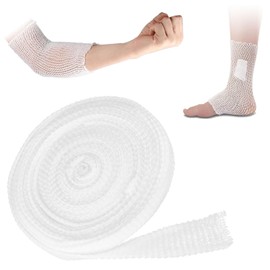 Tube Bandage Mesh Bandage Elastic Tube Bandage Arm Fixation Bandage Mesh Tube Bandage Breathable Gauze Bandage for Wrist Elbow Foot Legs Wound Protection - 2 m x 3.8 cm