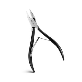 BEZOX Straight Blade Toenail Clippers - Wide Open Pointed Jaw Toe Nail Clippers for Seniors Thick Toenails, Precision Grooming Toenail Scissors for Ingrown Nails - Black