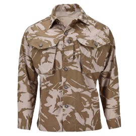 British Army Jacket Combat Tropical Desert Camouflage Shirts Men DPM Camo Lightweight Military Men’s Tactical Shirt