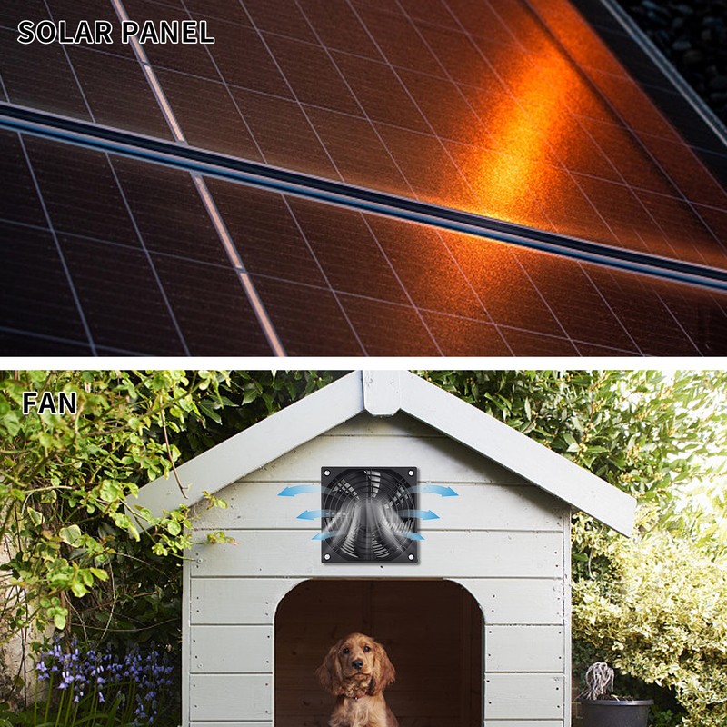 Solar Panel Single Fan 10W Weatherproof solar panel kit for