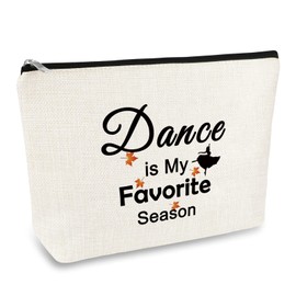 Dancer Gift Dance Lover Gift Cosmetic Bag Dance Teacher Gift Recital Ballet Tap Dancer Gift Makeup Bag for Women Dancing School Gifts Dance Cheer Team Gift for Girls Christmas Birthday Gift for Dancer