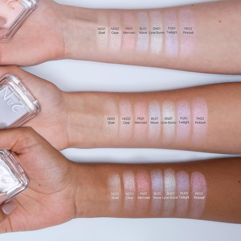 【2aN公式】Highlight Pure Glash Highlighter (PK02 Pinkbell) Happiness Makeup Idol Makeup