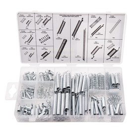 Ruibapa 200PCS Spring Assortment Kit Zinc Plated Extension and Compression Springs Kit with 20 Different Sizes for Home Repairs & DIY