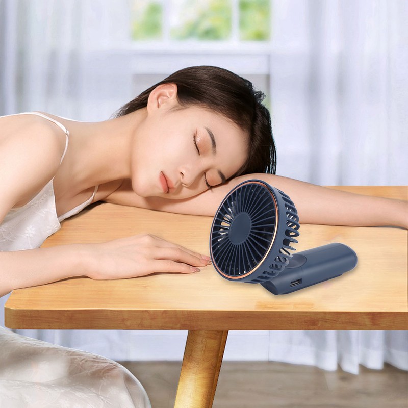 Handheld Fan 180 Degree Foldable Small Fan 6 Speed USB
