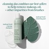 EcoTools Makeup Brush Cleansing Pad + Deep Clean Shampoo Bundle,