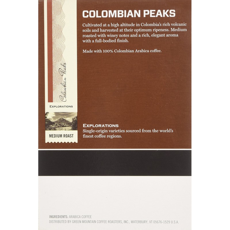 Eight O'Clock Colombian Peaks Medium Roast Coffee K-Cup Packs -