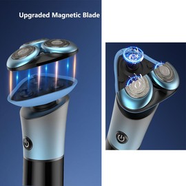 OUGEER Electric Razor for Men, 4D Rotary Shaver, Wet/Dry Cordless Rechargeable Waterproof