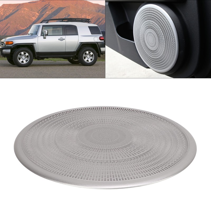 2PCS Car Audio Speaker Cover Stainless Steel Replacement for FJ