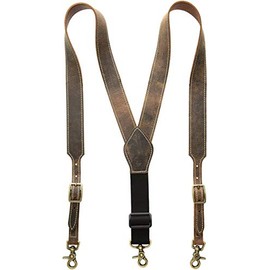 Nocona Belt Co. Men's Nocona USA Basic Suspender, Brown, Large